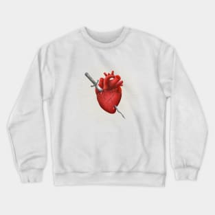 wounded heart Crewneck Sweatshirt